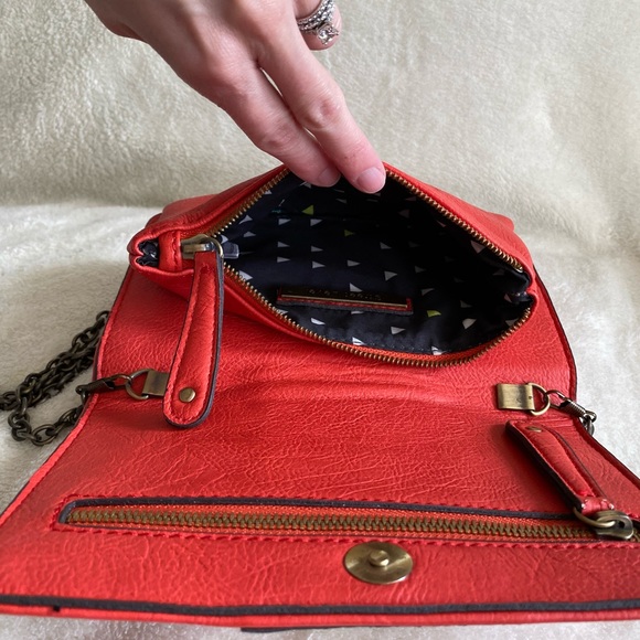 Street Level Orange/Coral Studded Purse - Picture 6 of 11